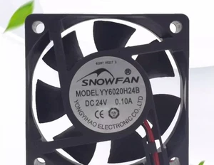 Ventilador de refrigeración SNOWFAN Y6020H24B DC24V 0,10A 6020 6CM - Imagen 1 de 3