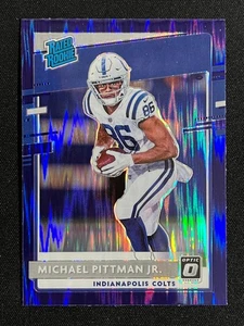 2020 DONRUSS OPTIC MICHAEL PITTMAN JR. PURPLE SHOCKRATED ROOKIE #172 COLTS - Bild 1 von 2