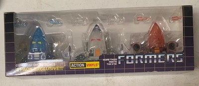Paquete de 3 vinilos de acción Loyal Subjects Transformers Conehead Ghost Series SDCC 2014 Foto 1 de 4