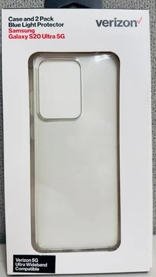 Paquete de 2 fundas y protectores de pantalla para Galaxy S20 Ultra 5G - transparentes Foto 1 de 3
