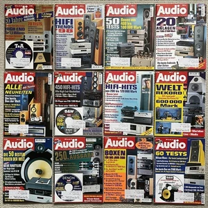 HiFi-Zeitschrift "AUDIO"  -  kompletter Jahrgang 1998 12 Hefte - Bild 1 von 3