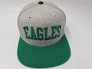 Philadelphia Eagles Mitchell & Ness Snapback Hat Cap Wool Blend NFL Gray Green - Picture 1 of 13