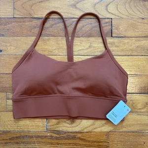 NEU Lululemon Gr. 8 Flow Y Nulu Longline BH Zobel leichter Halt A-C Cup - Bild 1 von 5