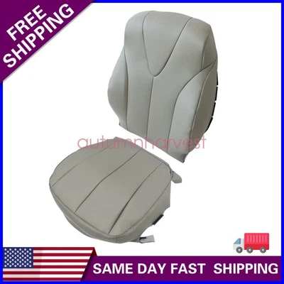 Cubierta de asiento de cuero del conductor delantero gris para Toyota Camry 2007 2008 2009 2010 2011 Foto 1 de 4