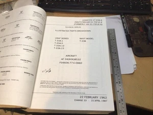Orden Técnica de EE. UU. A 1T-33A-4 T-33 Piezas Ilustradas Desglose Shooting Star 87 - Imagen 1 de 24