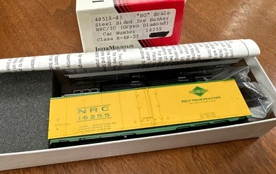 Intermountain HO Kit 40518-03 Steel Side Ice Bunk NRC-IC Green Diamond 16255 NY - Image 1 of 4