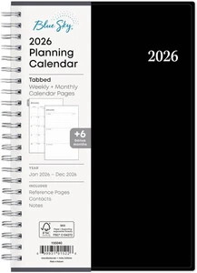 Calendario planificador semanal y mensual Blue Sky 2026, enero - diciembre, 5"x 8" pulgadas - Imagen 1 de 8