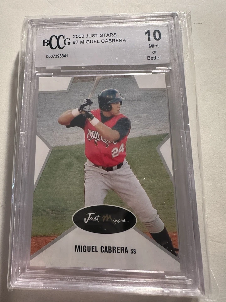 Miguel Cabrera 2003 Just Minors Just Stars 新秀 # Bccg GEM 状况完好 10 — 第 1/1 张图片
