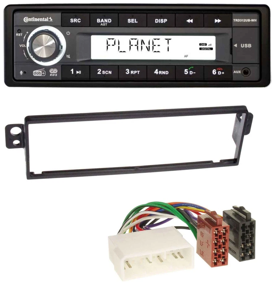 Continental USB 1DIN AUX DAB MP3 Autoradio für Chevrolet Kalos KLAS 2004-2007 - Bild 1 von 4