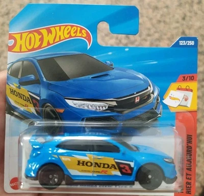 Hot Wheels 2018 Honda Civic Type R Blu Case P 2025 1:64 - Immagine 1 di 4