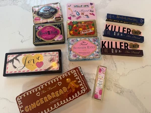 11 Too Faced Eyeshadow Palette Liner Lot GINGERBREAD SPICE Forbidden Fruitcake + - Picture 1 of 22