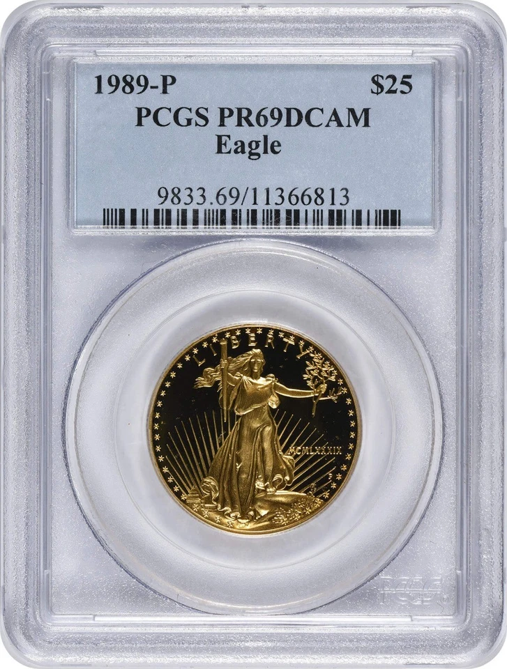 1989-P $25 American Gold Eagle PR69DCAM PCGS - Image 1 of 1