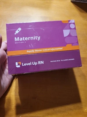 Level Up RN Maternity Edition 3 Nursing Flashcards Essential Student Study Info - Image 1 of 4