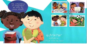 Gibraltar 2006 EUROPA Stamps Integration through the Eyes of Young People FDC - Picture 1 of 2