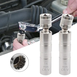 14mm&16mm(5/8") Spark Plug Socket Set,Thin Walled Magnetic Spark Plug Socket,... - Picture 1 of 7