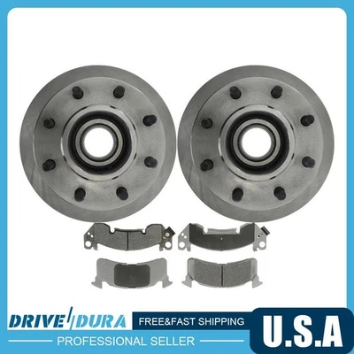 Front Disc Brake Rotors Brake Pads Kit fits Chevrolet P30 GMC C3500 GMC G3500 - Image 1 of 4