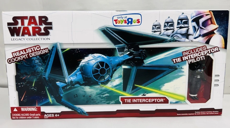 Star Wars TIE Interceptor Legacy Collection TRU Exclusive 2009 SEALED VERY RARE - Image 1 of 4