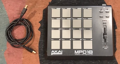 Akai MPD18 MPD 18 Midi Controller Drum Pad 16 Pads - GEBRAUCHT - Bild 1 von 4