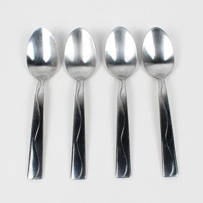 Lot Of 4 International Silver INS590 (Stainless) Flatware Teaspoons 6.5" Long - Image 1 of 4