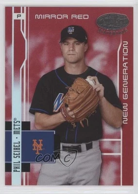 2003 Leaf Certified Materials New Generation Mirror Red Phil Seibel Rookie RC - Image 1 of 2