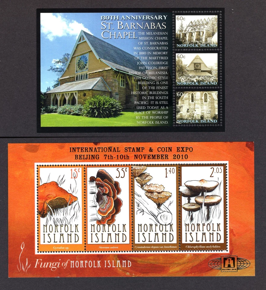 M29697 Kiribati 2010 Beijing/St Bernabas X2 m/s UMM Sg 1099a/1103 Cat £15 Foto 1 de 1