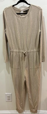 Mono para mujer Banana Republic beige tostado acogedor suave una pieza cordón mediano Foto 1 de 4