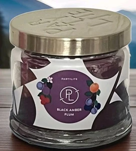 PartyLite BLACK AMBER PLUM🏵🫐3 Docht Duftwachsglas G732128 OVP Pflaume☀️🌺 - Bild 1 von 2