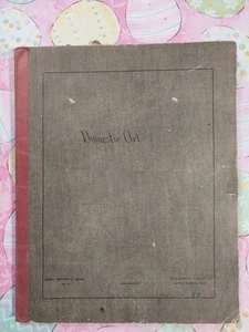 Vintage Domestic Art Workbook Journal Ideal Montagebuch Nähen Muster - Bild 1 von 3