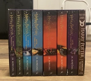 Harry Potter Box Set JK Rowling Complete Collection 1-7 + Bonus PB 8 books VG - Picture 1 of 11