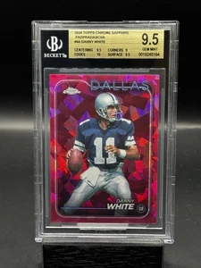 2024 Topps Chrome Sapphire Danny White Padparadscha #1/1 Card BGS 9.5 - Picture 1 of 3