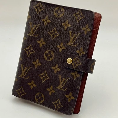 LOUIS VUITTON R20105 Monograma Agenda MM Day Planner Cubierta Marrón Auténtico B125 Foto 1 de 4