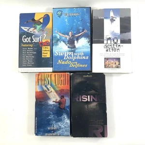 5 Surfing Videos • The Rising, Got To Surf2, First Light, No Destination,… VHS - Picture 1 of 4