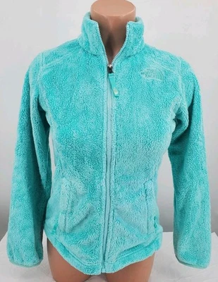 Chaqueta The North Face polar difusa suave cremallera completa para niña mediana 10/12 verde menta Foto 1 de 4