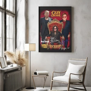 Ozzy Osbourne, Trump and Elton John 16X20 Art print. By J. Metcalfe - Picture 1 of 8