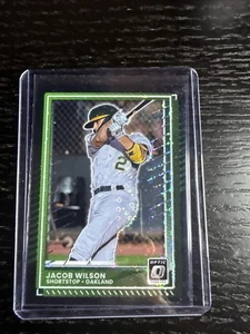 JACOB WILSON 2025 Donruss Optic Black Disco Circles Prizm #76 ATHLETICS SP - Imagen 1 de 2