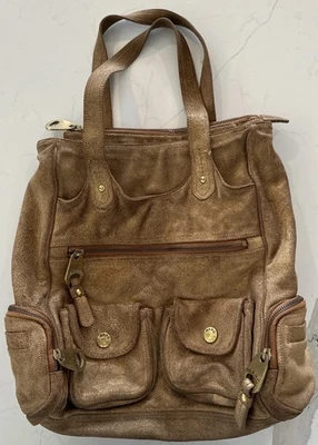 Vintage Marc Jacobs Heavy Leather Tote Bag Gold  - Image 1 of 4