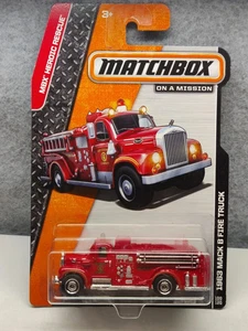 MATCHBOX 2014 MBX HEROIC RESCUE #100/120 1963 MACK B FIRE TRUCK - MINT! - Picture 1 of 1