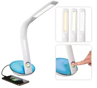 OttLite LED Desk Lamp with Color Changing Base White  - Image 1 of 4