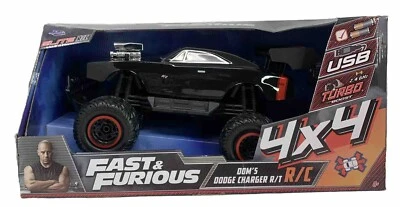 JADA TOYS FAST & FURIOUS 1:12 4X4 DOM'S DODGE CHARGER R/T ELITE RC CAR, BLACK - Image 1 of 4