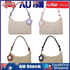 Summer Commute Bag Casual Straw Woven Bags Portable Elegant for Weekend Vacation - Picture 1 of 19