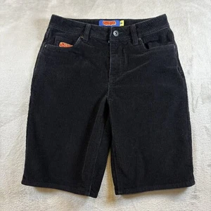 Empyre Black Corduroy Youth Shorts Size 26 Y2K #2115 - Picture 1 of 9
