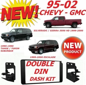 1995-2002 GM FULL SIZE TRUCK & SUV DOUBLE DIN CAR STEREO INSTALLATION DASH KIT - Picture 1 of 5