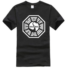 Dharma Initiative swan logo t-shirt Vintage Gift For Men Women Funny Tee