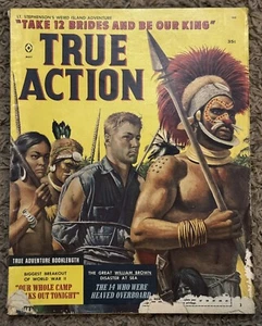 Vintage True Action Men’s Magazine May 1959 Action Adventure Vol. 4 No. 3 - Picture 1 of 5