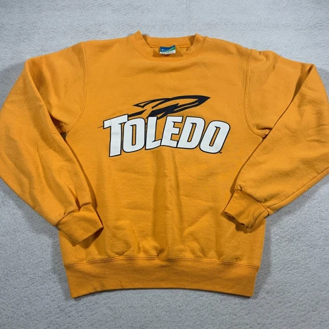 Toledo Rockets Sweatshirt Adult Extra Small Yellow Champion Cover