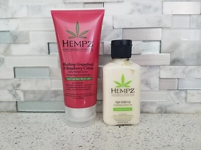 HEMPZ Grapefruit Raspberry Creme Color Preserving Conditioner 3oz + MOISTURIZER  - Image 1 of 4