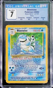 Blastoise #2/130 ✨ 2000 Base Set 2 ✨ Unlimited Holo Rare ✨ WotC ✨ CGC 7 NM - Picture 1 of 2