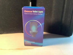2 Pack 16 Colors Toilet Night Light Bowl Human Motion Sensor Bathroom Light - Picture 1 of 2