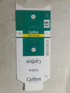 opened empty cigarette hard pack--84 mm-Hongkong-Carlton - Picture 1 of 1