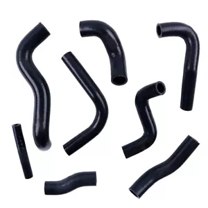 For Yamaha TRI-Z 250 YTZ250 3 Wheeler Silicone Radiator Coolant Hose Kit Black - Picture 1 of 15